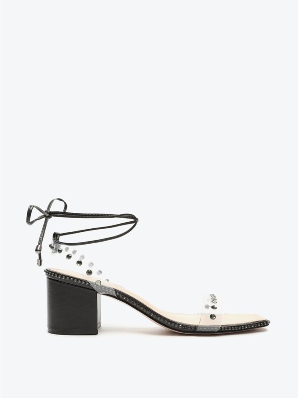 Schutz Black New Glam Block‎ Heel Sandal